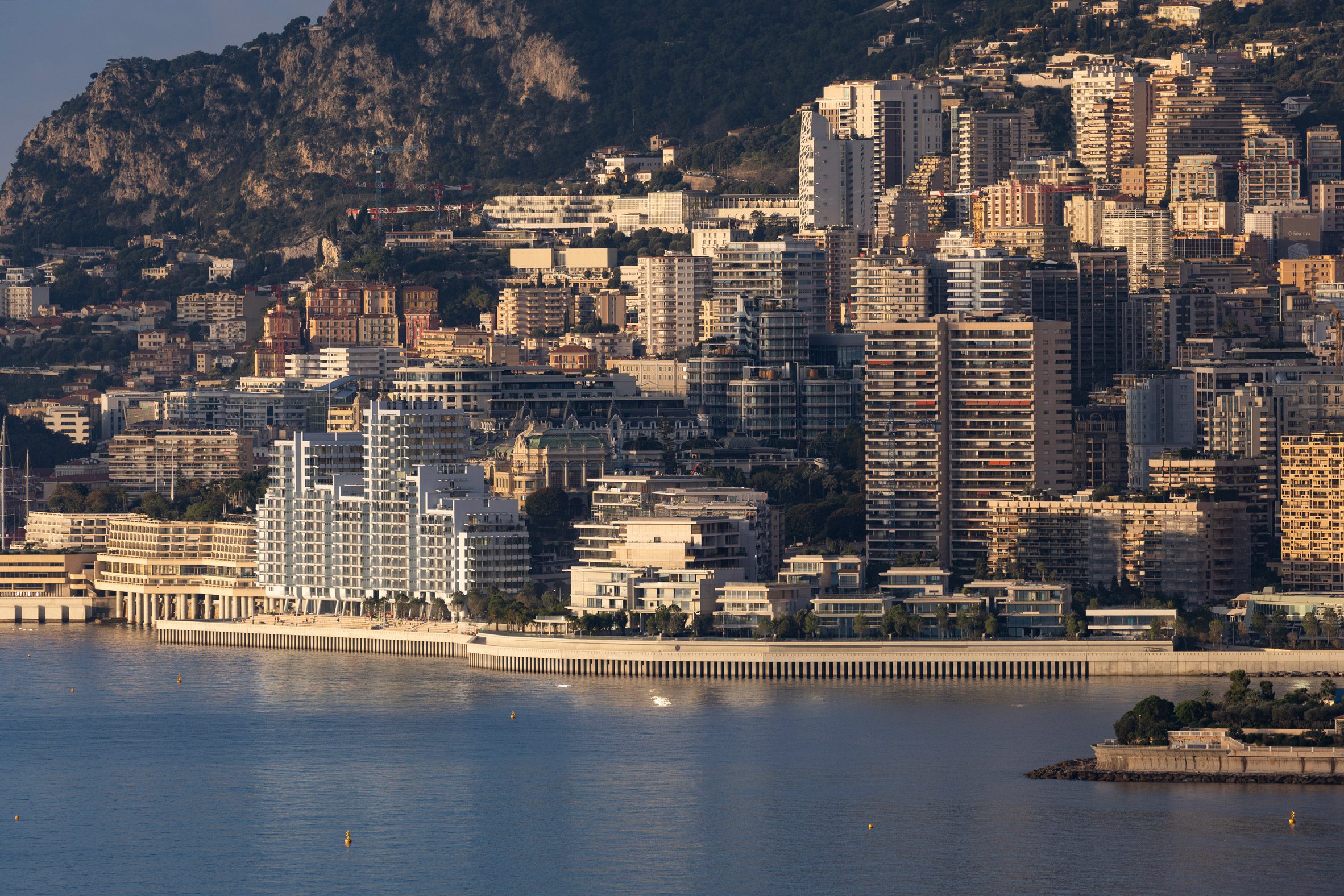 View of Monaco coastline