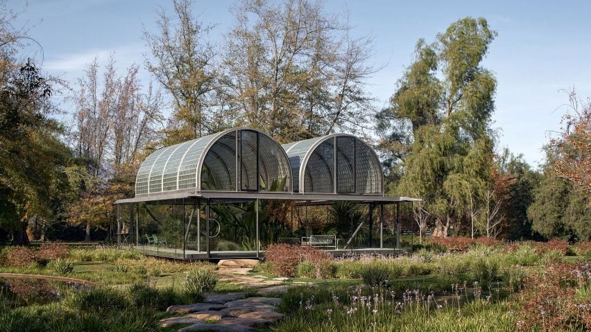 Glass block Chilean greenhouse