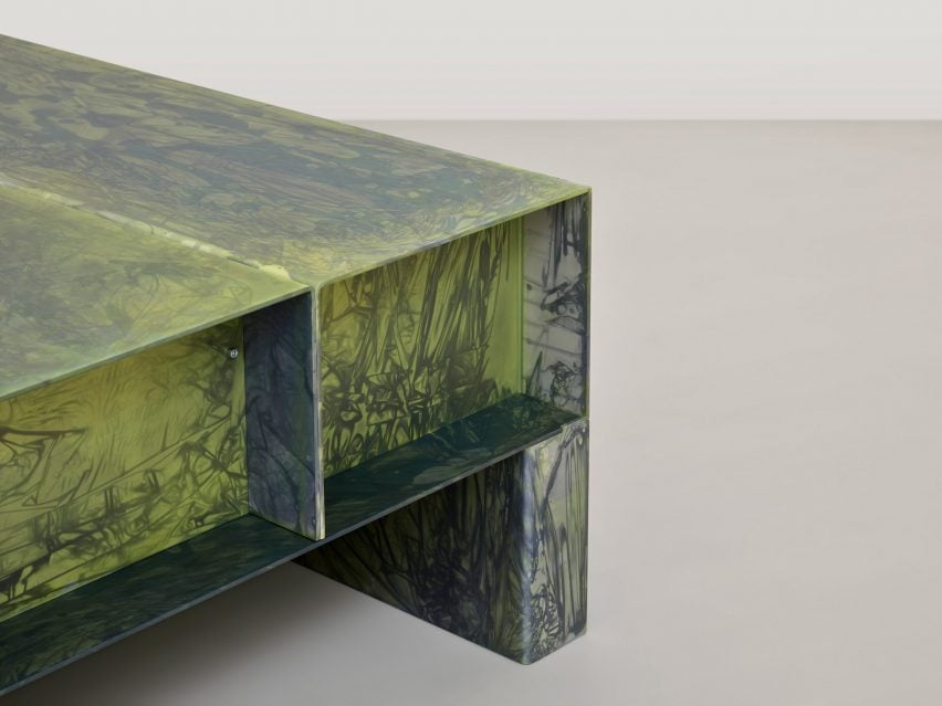 Coffee table pattern Shrink-wrap Aluminium Furniture Collection by Paul Coenen