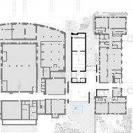 Floor plan Wesleyan University Art Gallery by Peterson Rich Office