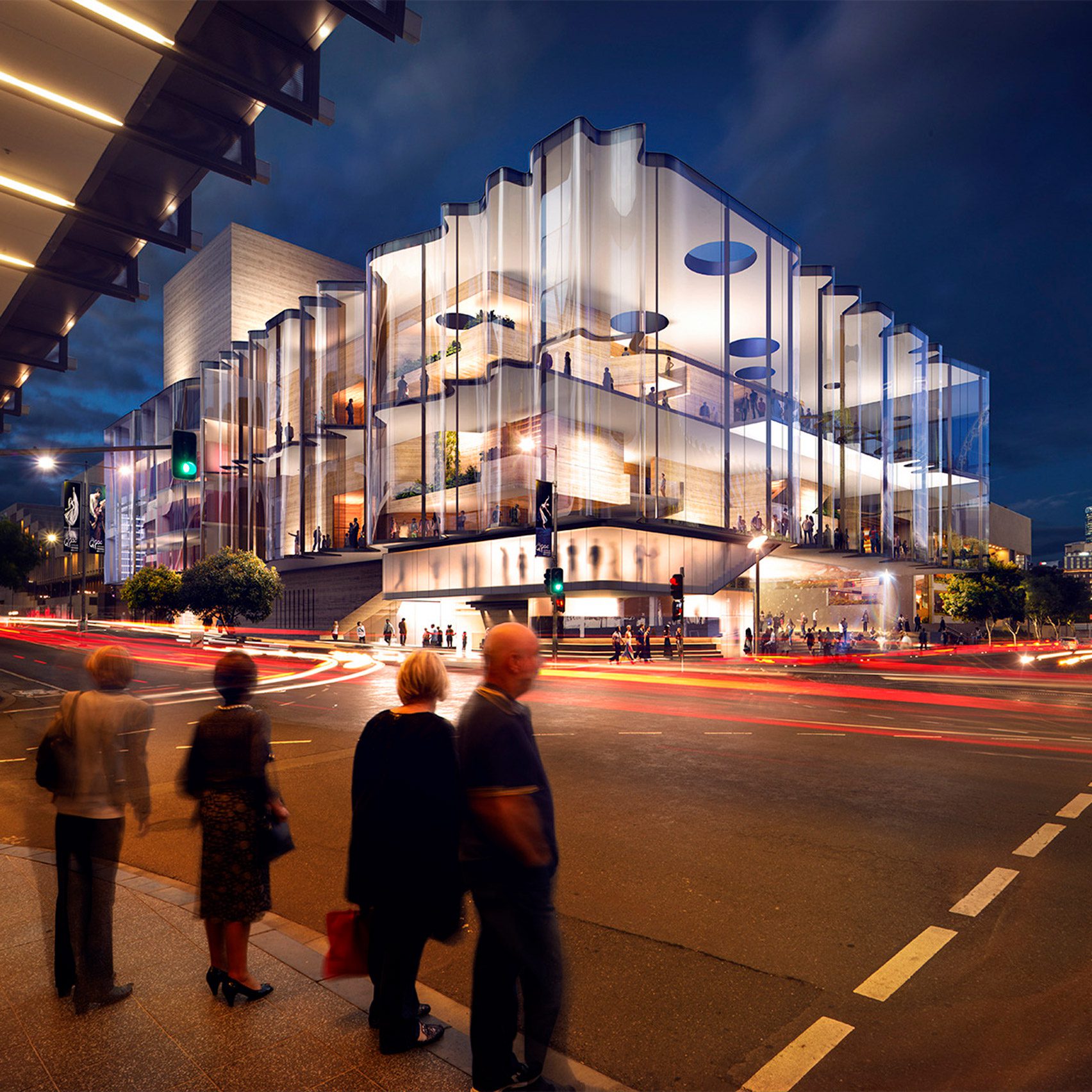 Queensland Performing Arts Centre, Australia, by Snøhetta