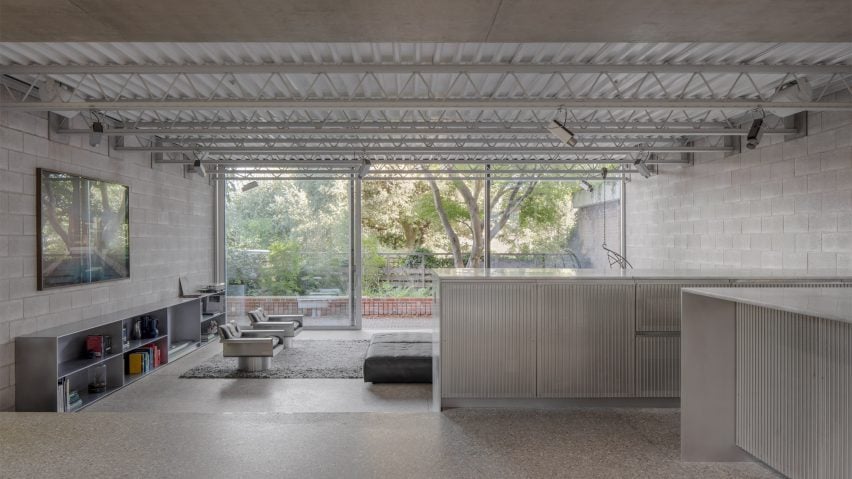 Interior of Reciprocal House by Gianni Botsford Architects