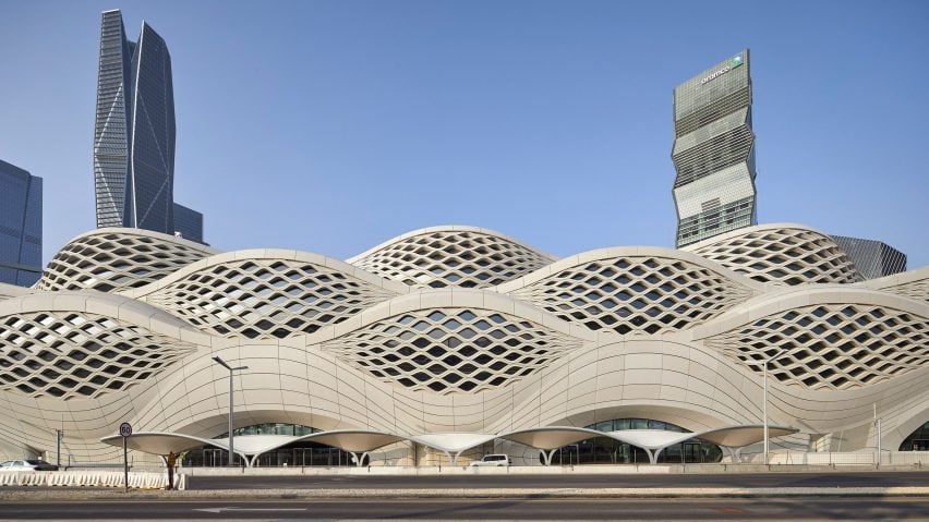 King Abdullah Financial District Metro Station by Zaha Hadid Architects