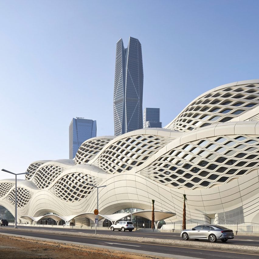 King Abdullah Financial District Metro Station by Zaha Hadid Architects