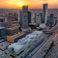 King Abdullah Financial District Metro Station by Zaha Hadid Architects