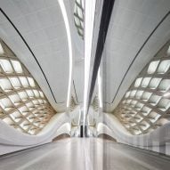 King Abdullah Financial District Metro Station by Zaha Hadid Architects