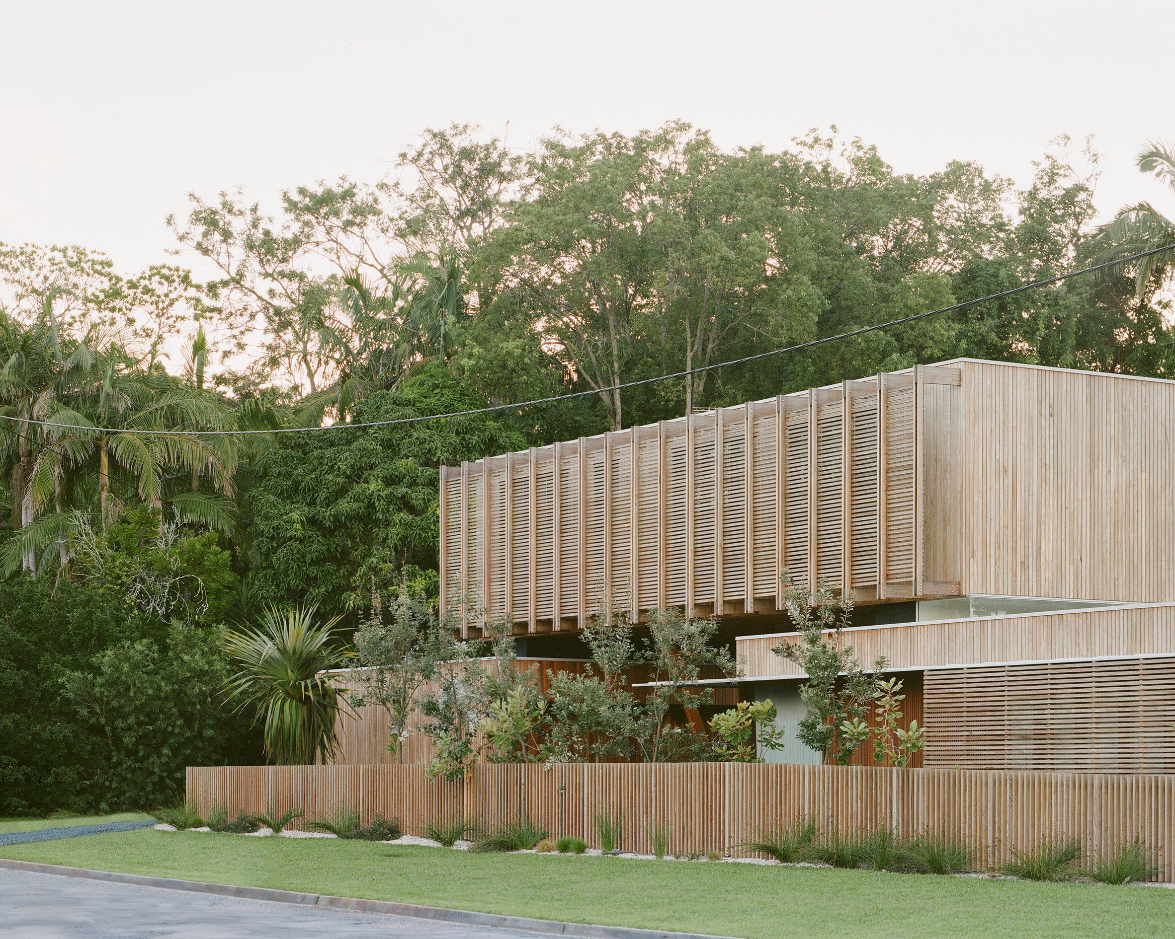 Exterior of Bangalow Road House by Son Studio