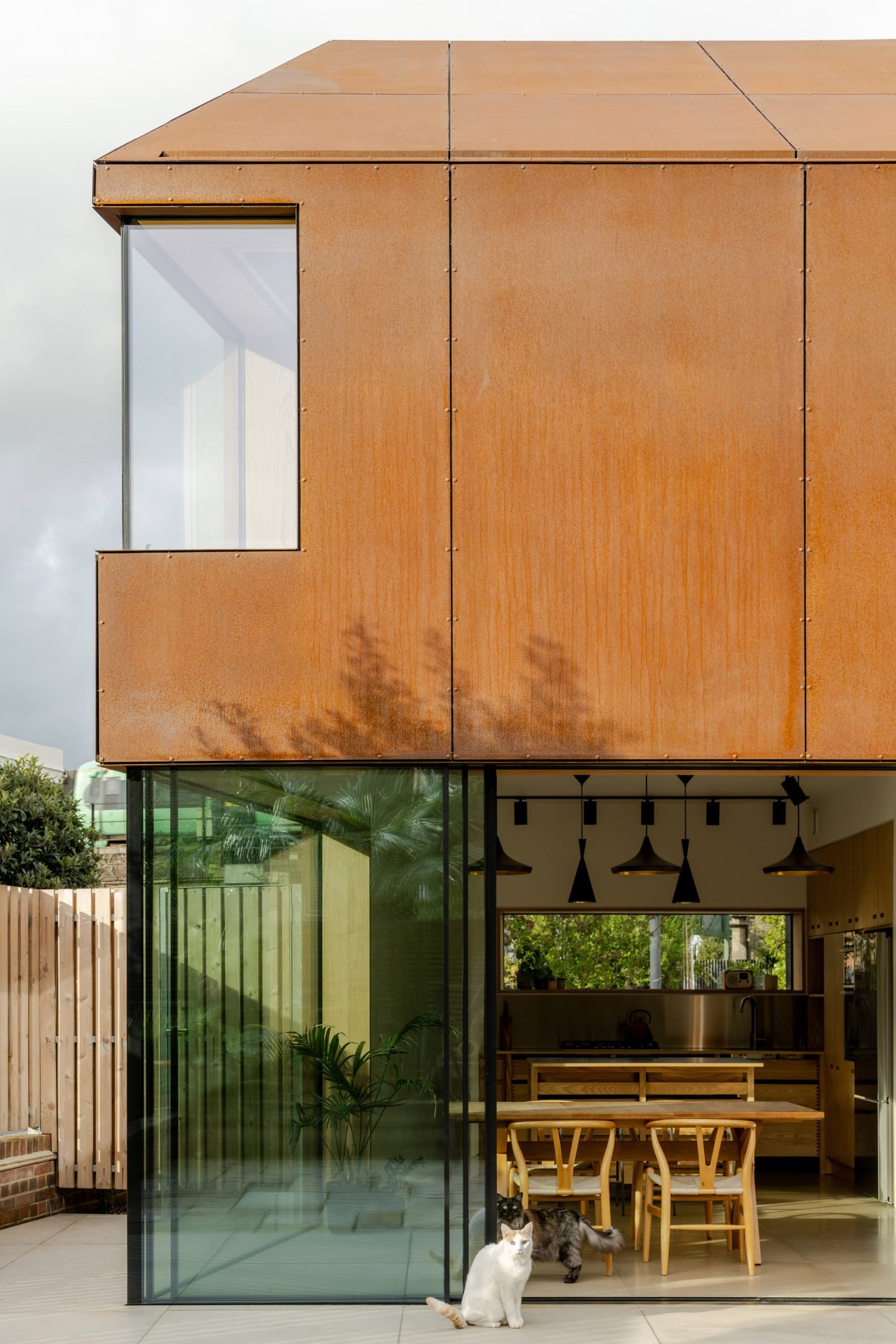 Exterior view of Rusty House in London