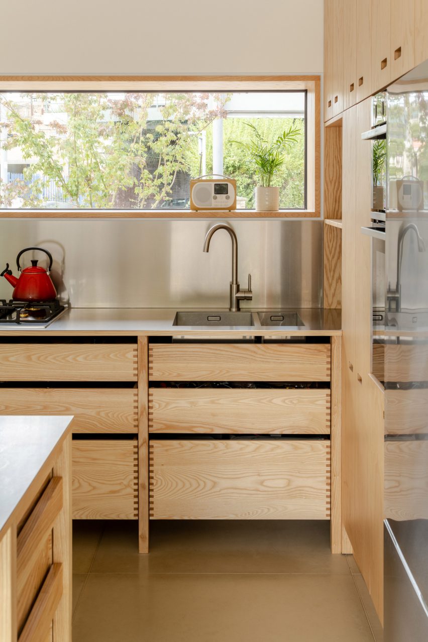 Kitchen interior within Rusty House in London