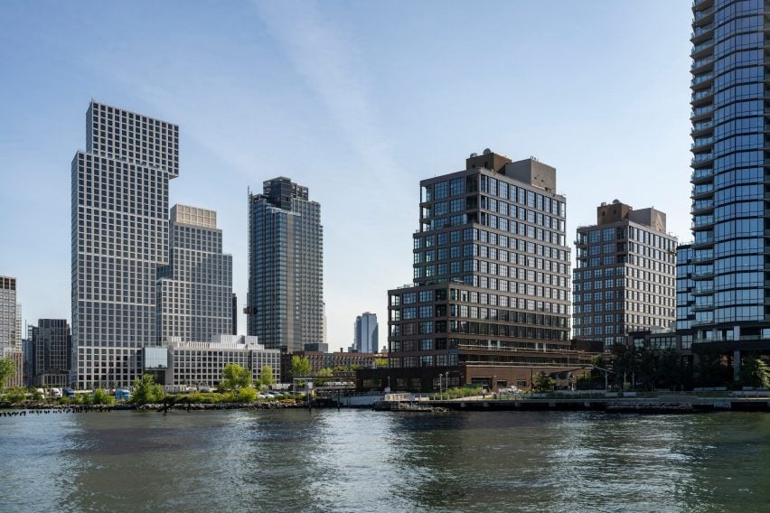 New towers along the Greenpoint waterfront