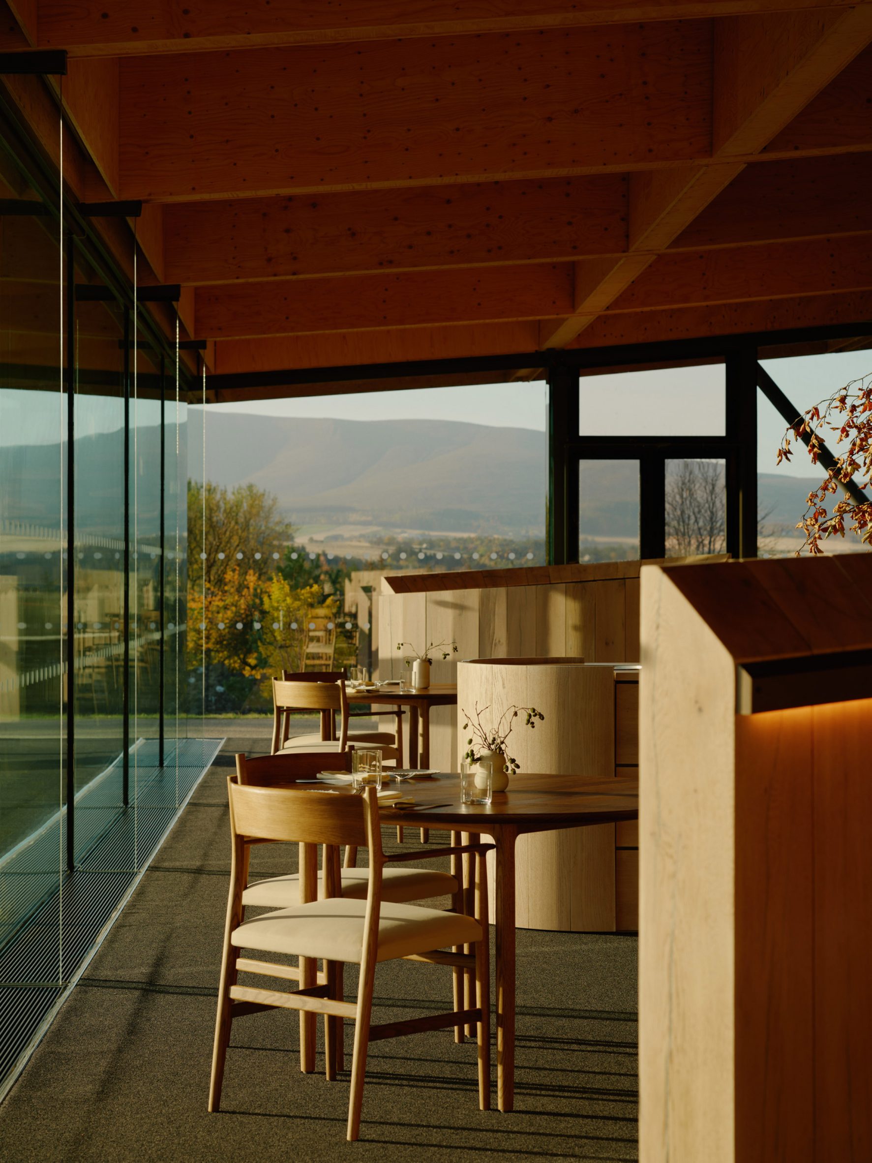 Restaurant at The Macallan's distillery in Speyside