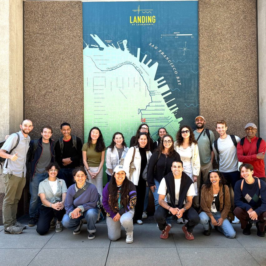a group of students outside a university campus