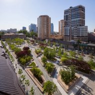 Public square renovation in Ukraine demonstrates "impetus for city life" amid ongoing conflict