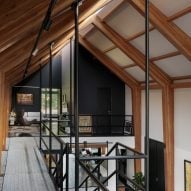 Interiors of India’s “first” mass timber residence by Architecture Discipline