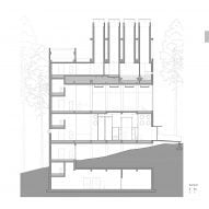 Section of Wulingshan Eye Stone Spring by Vector Architects