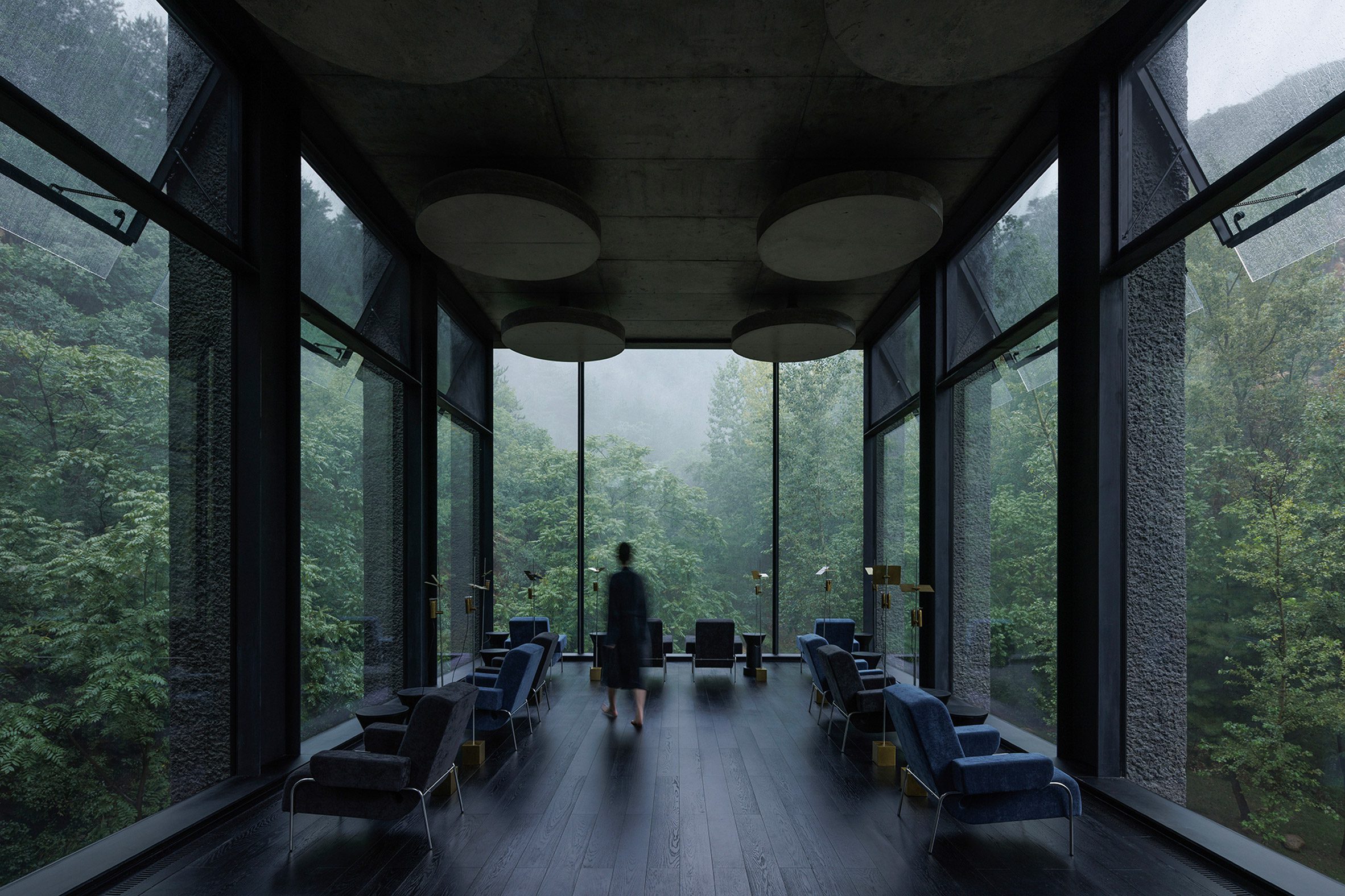 Relaxation space within Wulingshan Eye Stone Spring in China