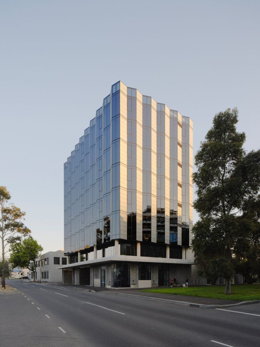 Exterior view of 550 Spencer office building in Australia