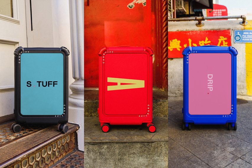 Casetify customisable suitcases