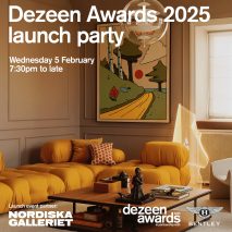 Graphic for Dezeen Awards 2025 launch event
