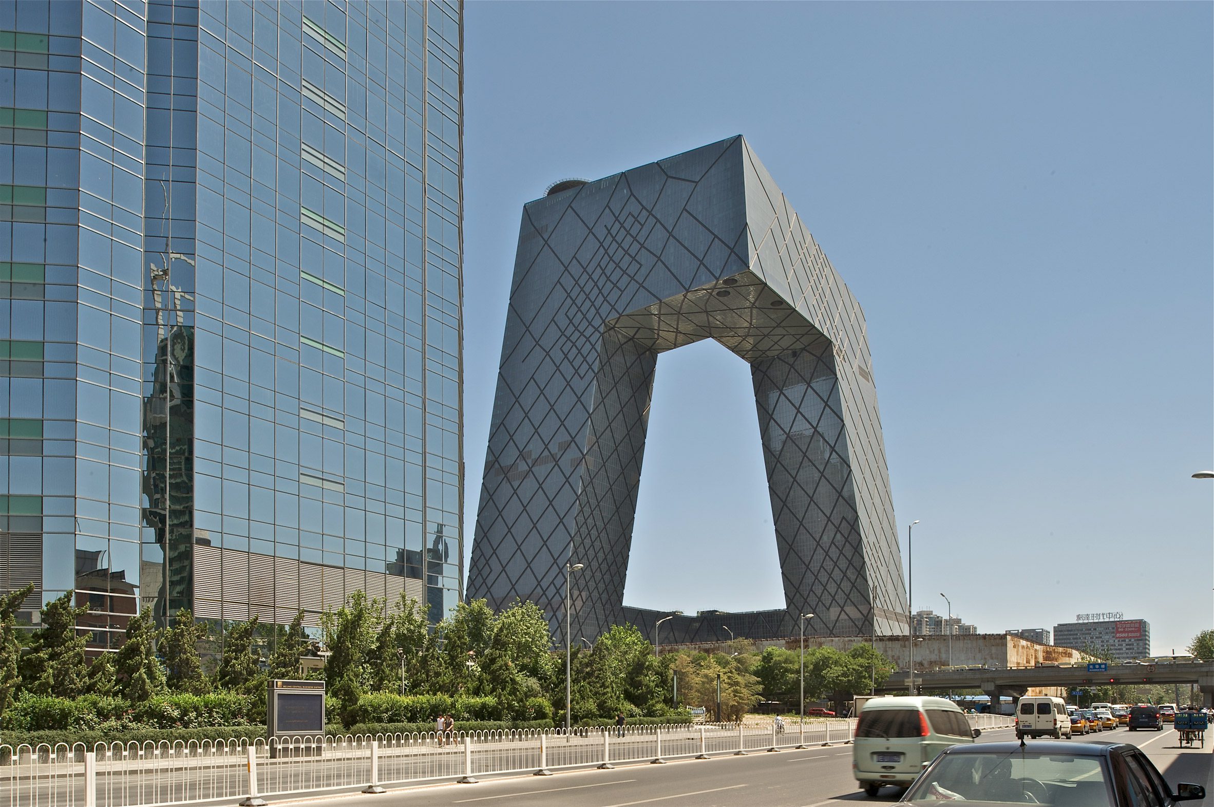 CCTV headquarters skyscraper in Beijing by OMA