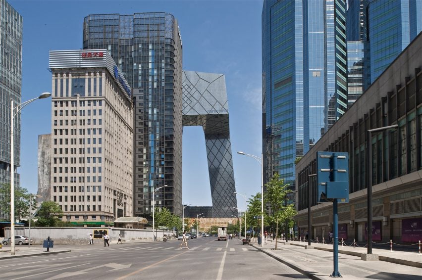 CCTV headquarters skyscraper in Beijing by OMA