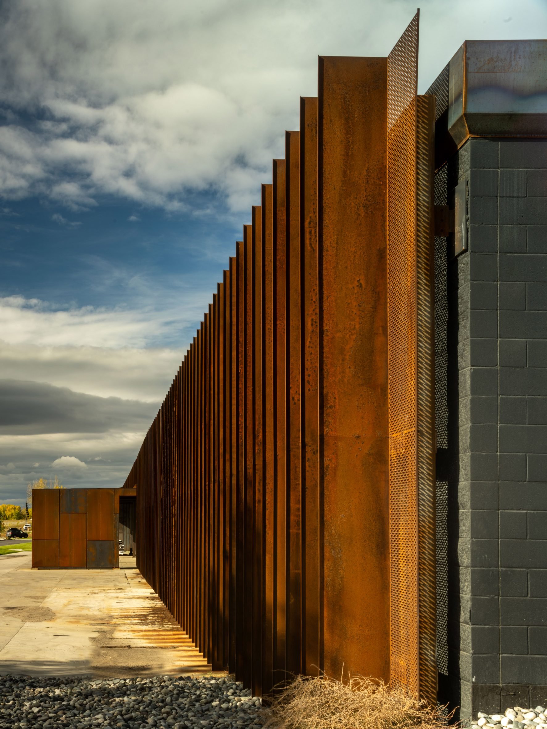 Weathering steel facade by CLB Architects