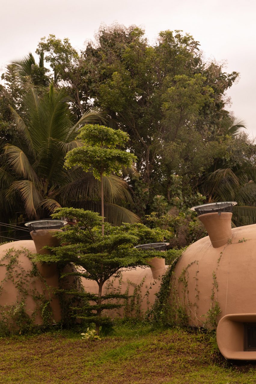 Exterior view of The Wild House by Earthscape Studio