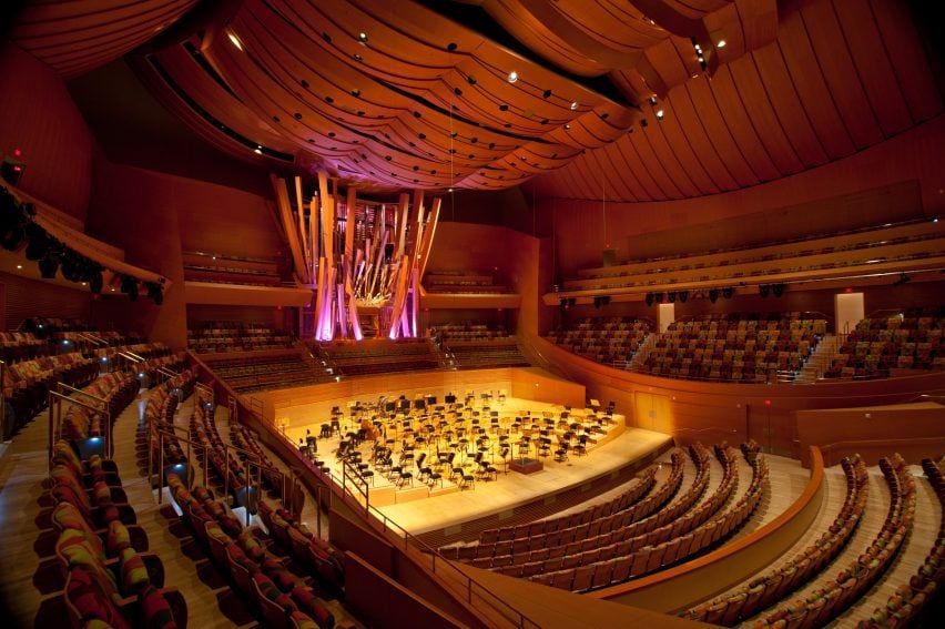 Inside of Disney Concert Hall