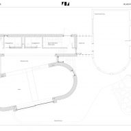 Plan of Malvern Pool House by Klas Hyllén Architecture