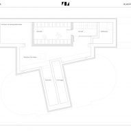 Plan of Malvern Pool House by Klas Hyllén Architecture