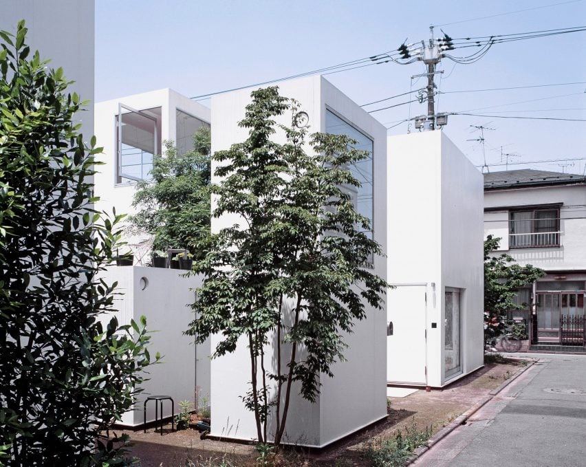 Exterior of Moriyama House in Japan by architect Ryue Nishizawa