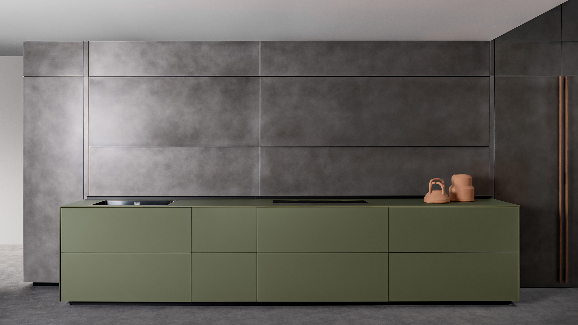 New Logica storage panelling by Gabriele Centazzo for Valcucine
