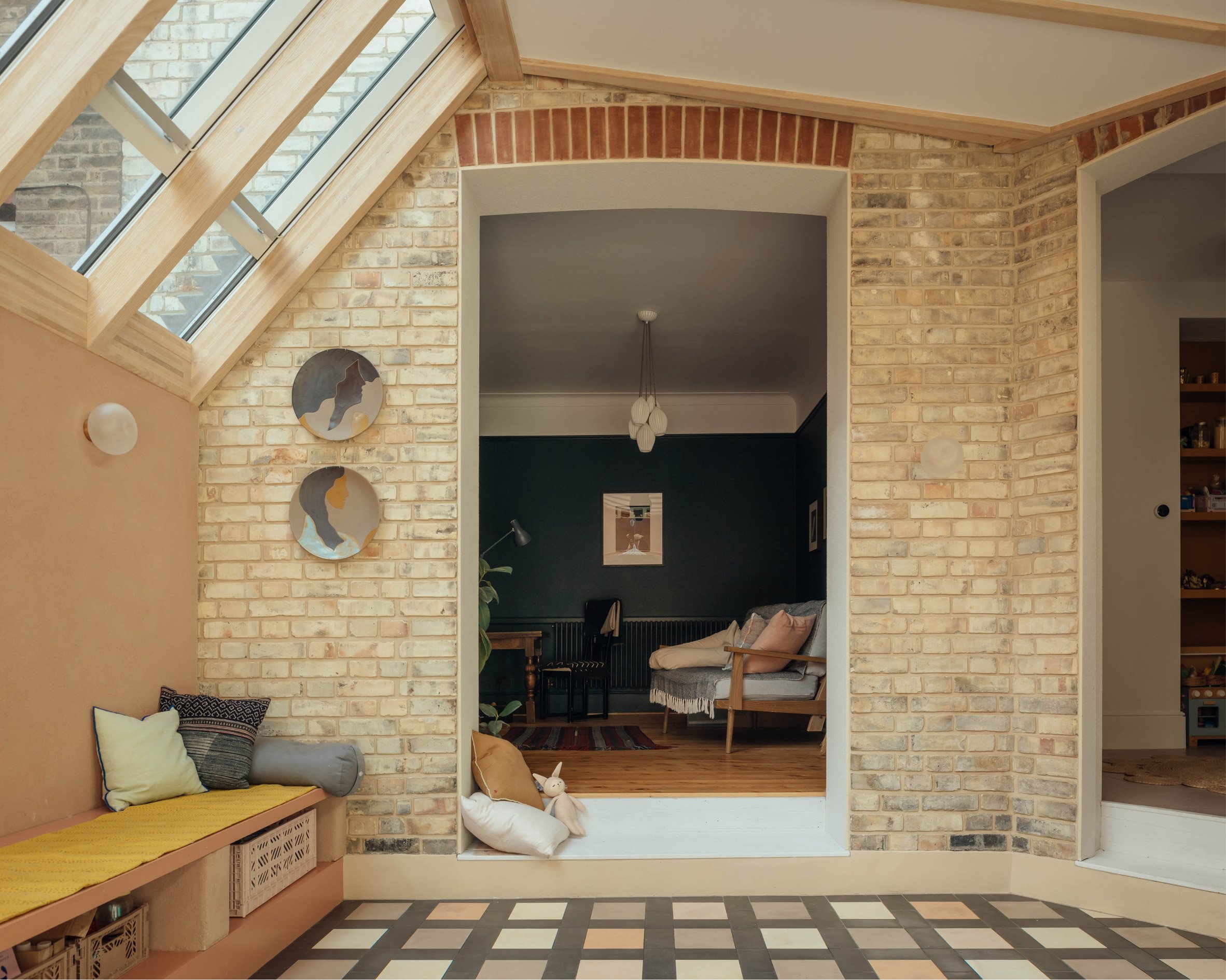 Interior of London house extension