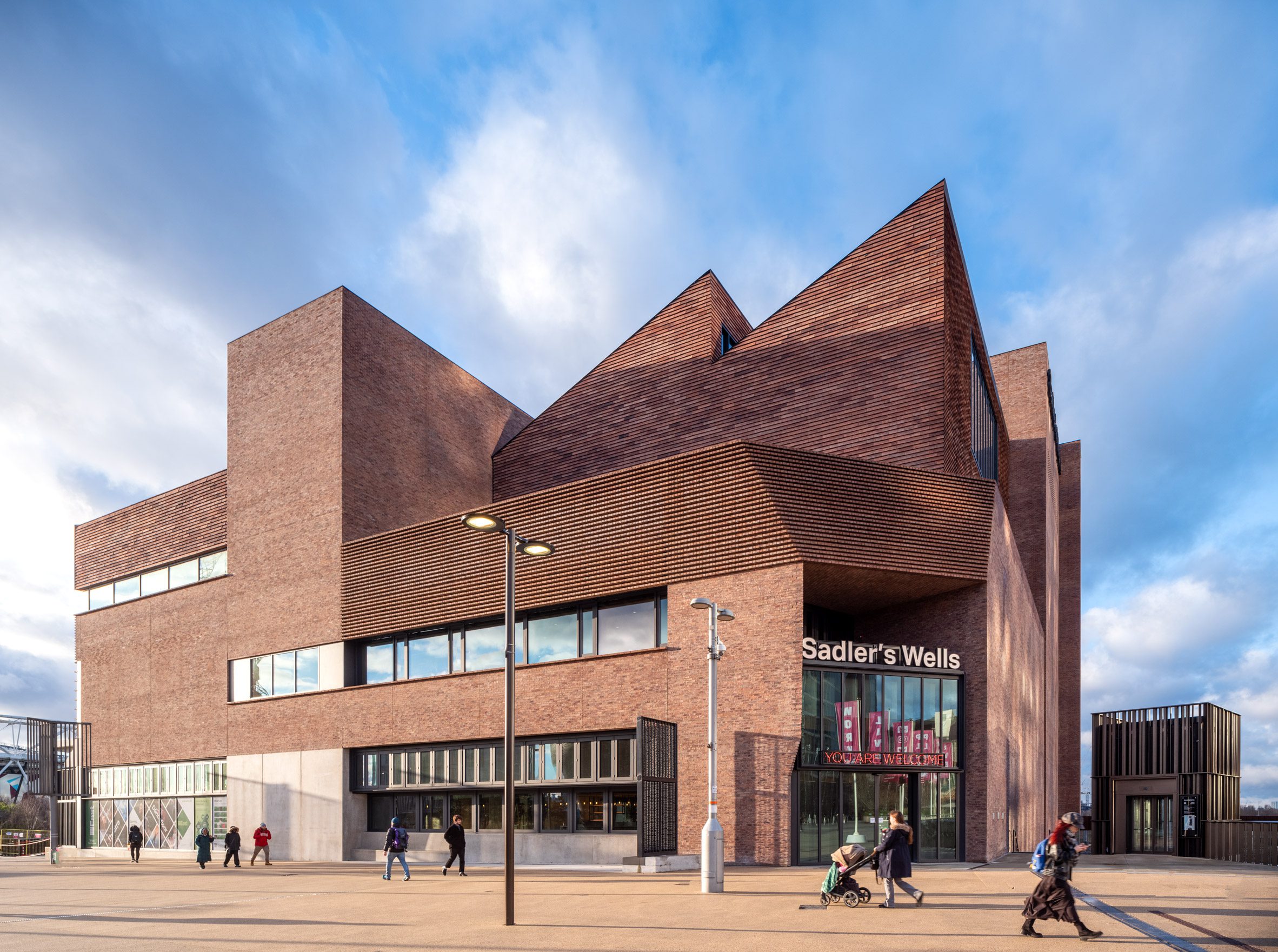 Exterior of Sadler's Wells East by O’Donnell + Tuomey