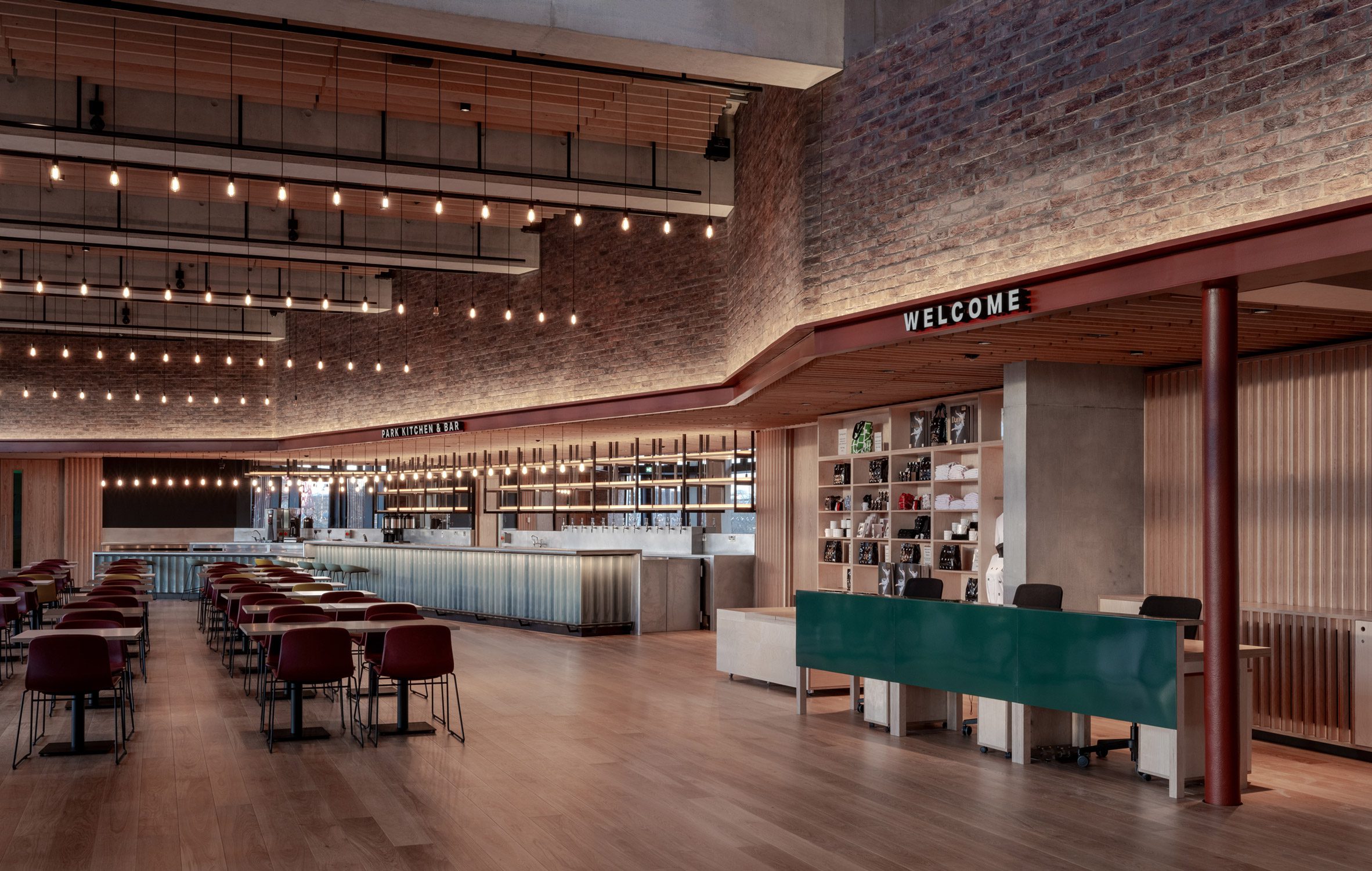 Foyer of Sadler's Wells East by O’Donnell + Tuomey