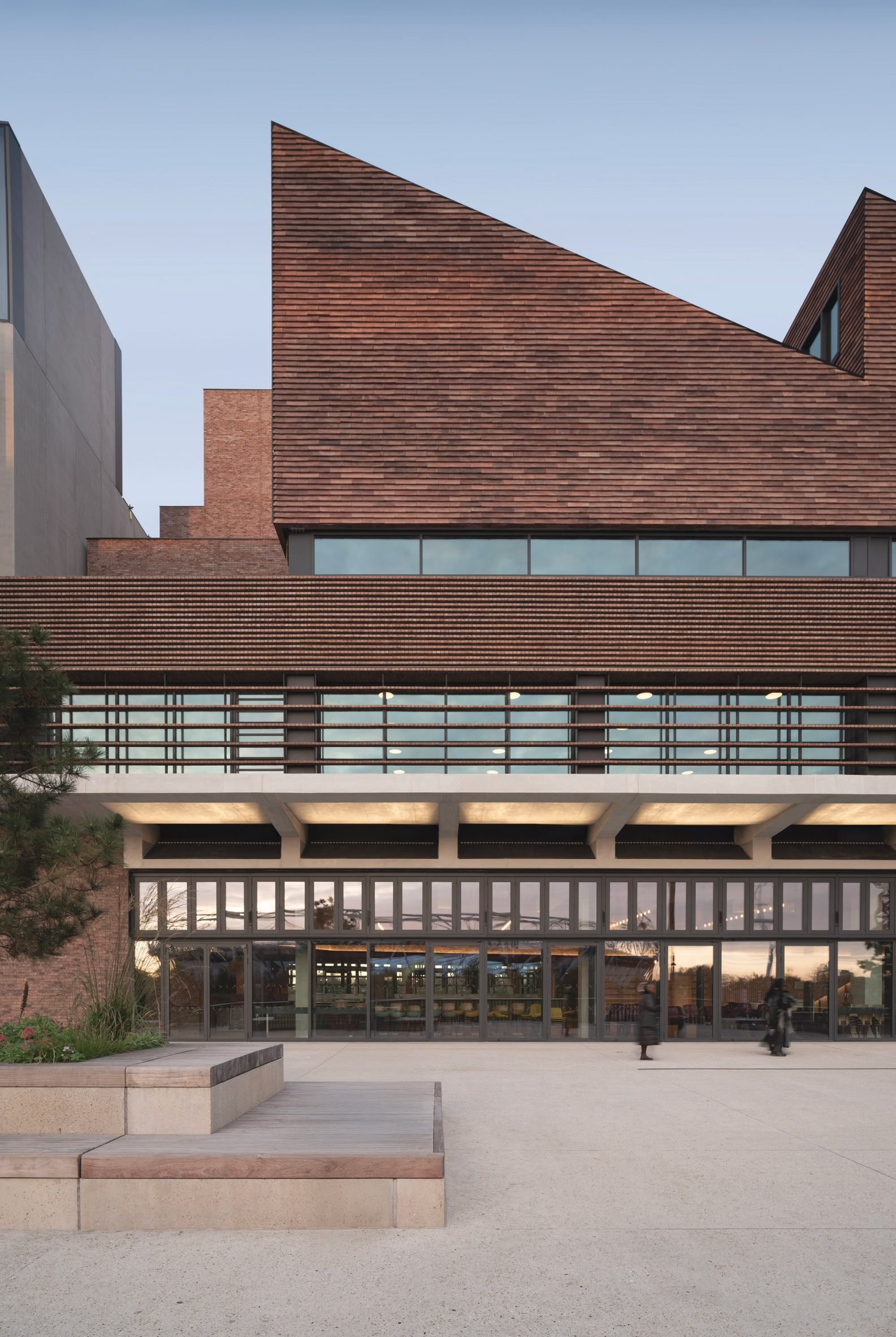 Brick of Sadler's Wells East by O’Donnell + Tuomey