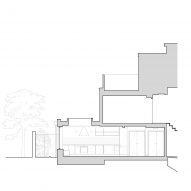 Section of Park House extension in London by Office S&M