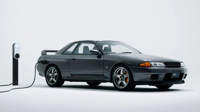 Dezeen Agenda choices electrical mannequin of Nissan’s Eighties Skyline GT-R