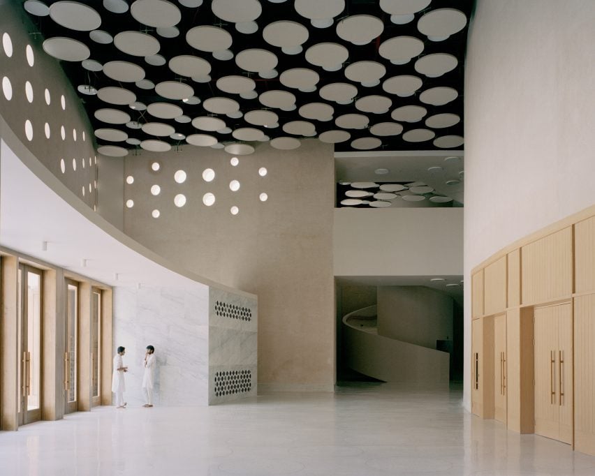 Foyer of Jain gathering hall