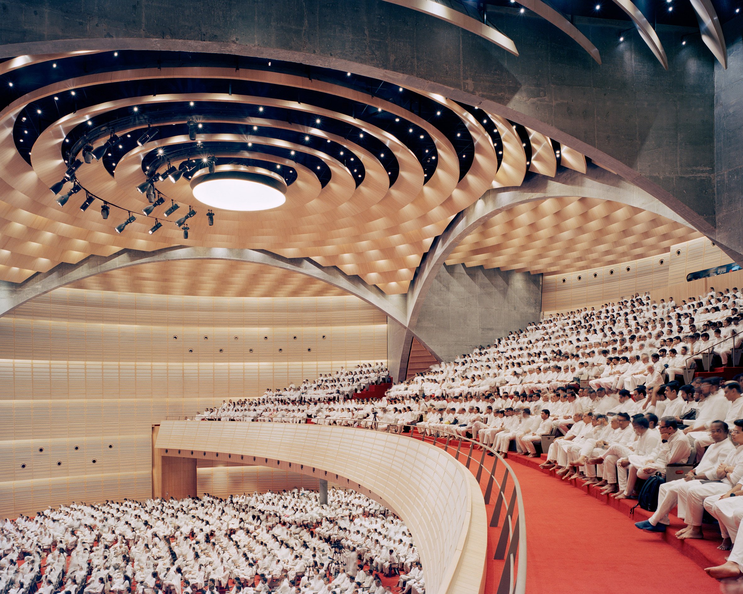 Discourse hall at Raj Sabhagruh in Dharampur by Serie Architects