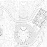 Site plan of Raj Sabhagruh in Dharampur by Serie Architects