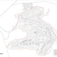 Site plan of Raj Sabhagruh in Dharampur by Serie Architects