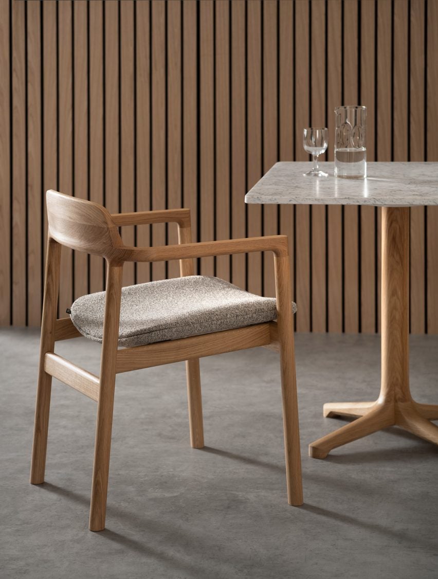 Rakino dining furniture by Tim Rundle for Morgan