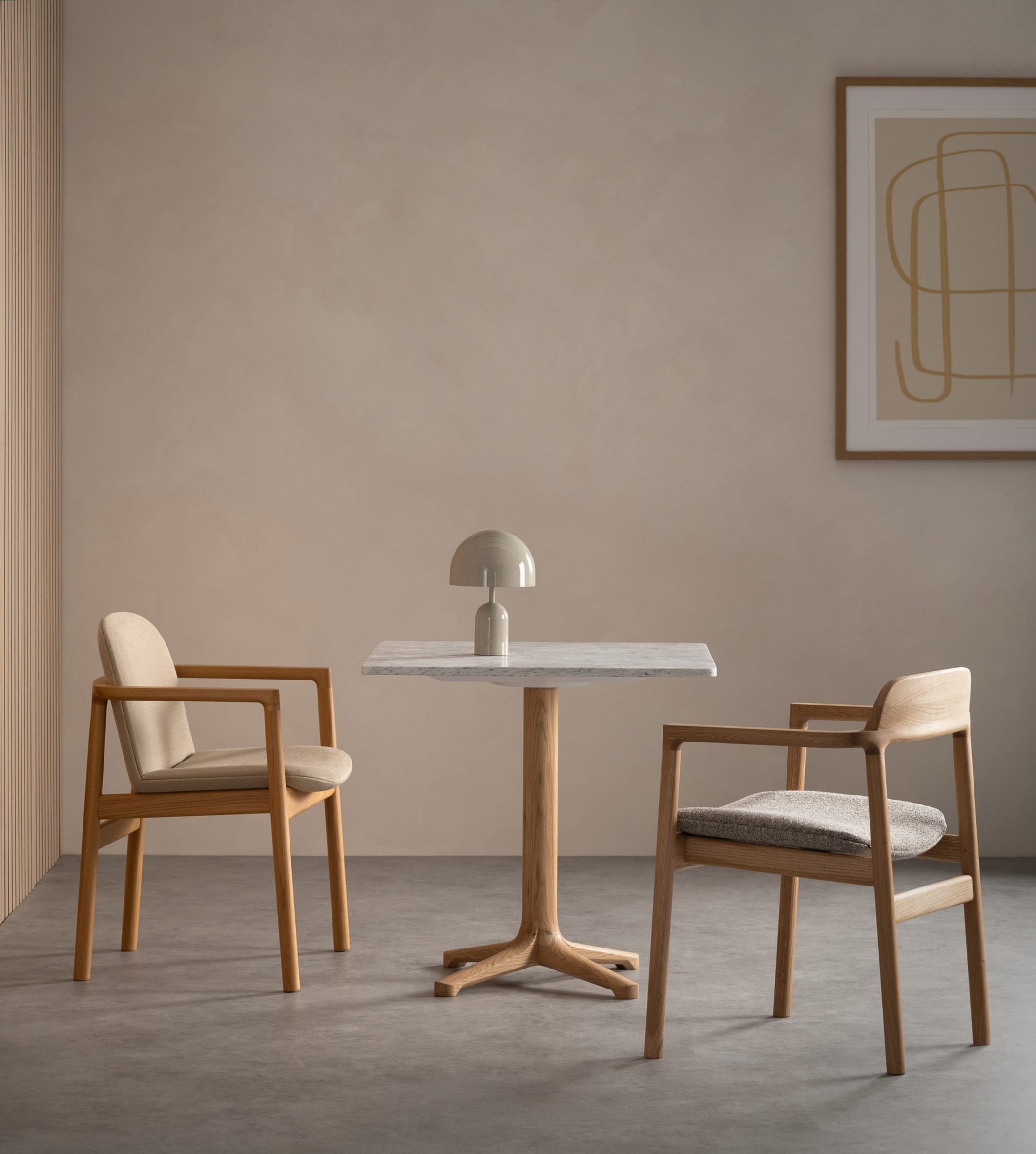 Rakino dining furniture by Tim Rundle for Morgan