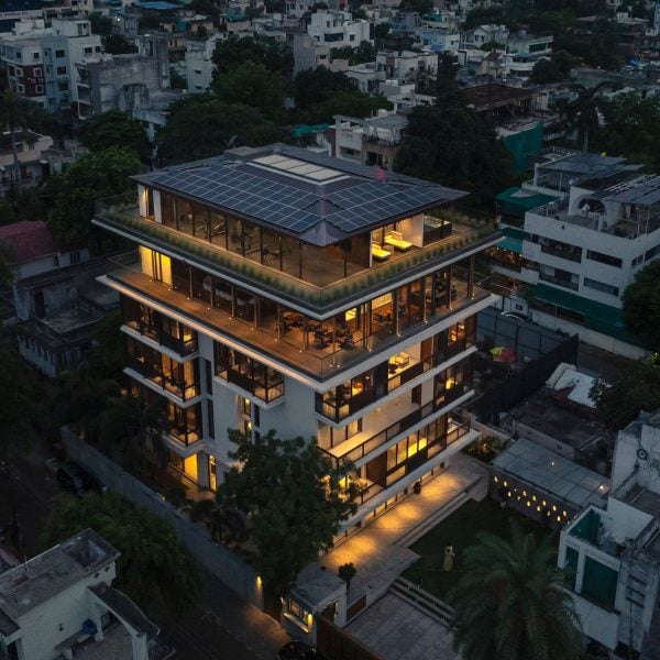 SJK Architects wraps multi-generational Indian home with wooden shutters post image