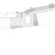 Lower ground floor plan BR House by Studio Hallett Ike