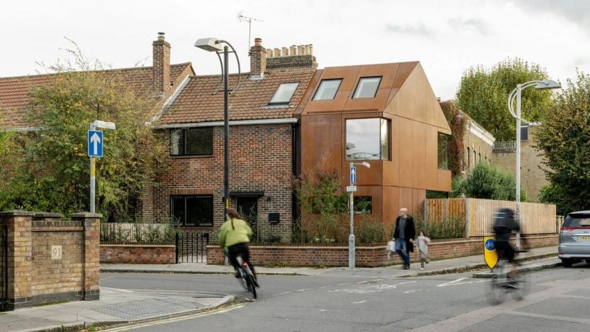 Corten steel house extension Peckham