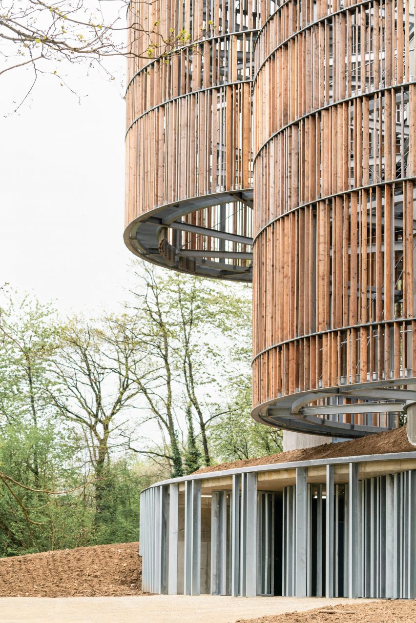 Entrance to the Bird and Mammal Shelter and Water Reservoir in Luxembourg