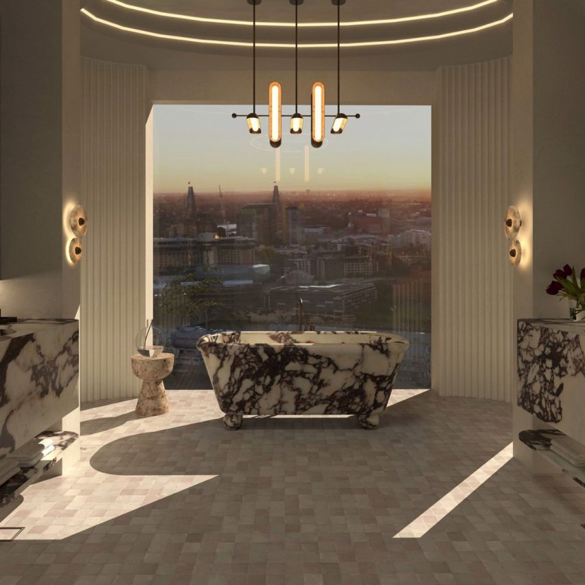 a visualisation of a bathroom interior