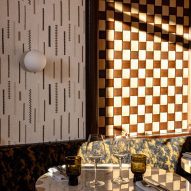 Contrasting patterned wall panels